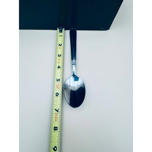 8 Pfaltzgraff KENILWORTH Soup Spoons 18/10 Stainless Steel Discontinued 6 3/4" - Picture 6 of 6